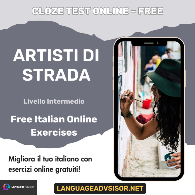 Artisti di strada – Free Italian Cloze