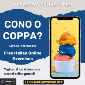 Cono o coppa? – Free Italian Cloze