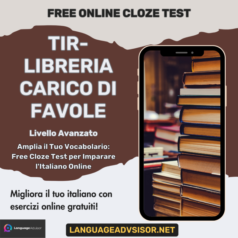 Tir-libreria carico di favole – Free Cloze Test