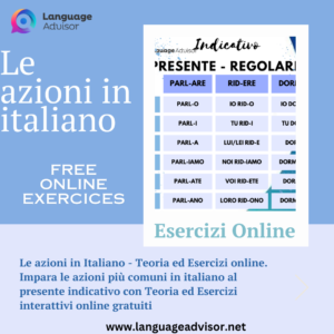 Le azioni in italiano – Esercizi online