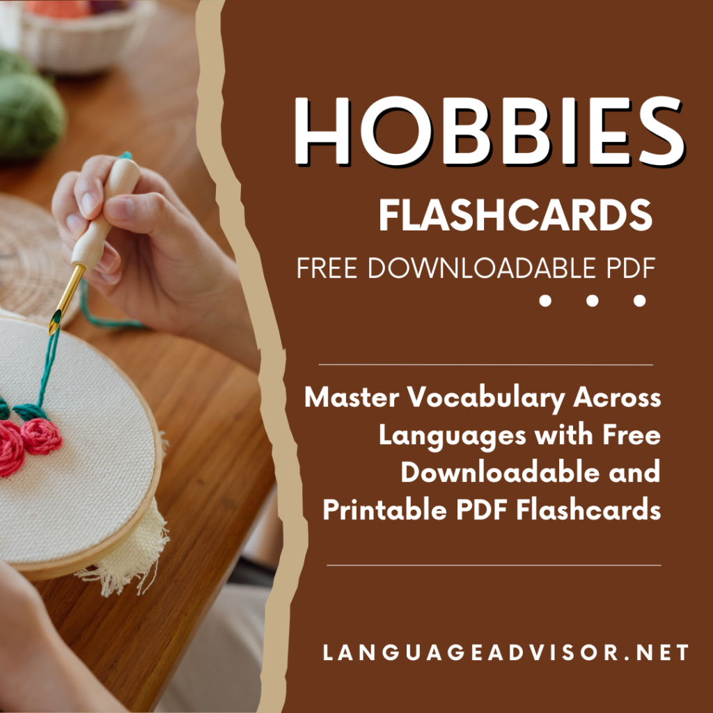 Hobbies - Flashcards - Language Advisor