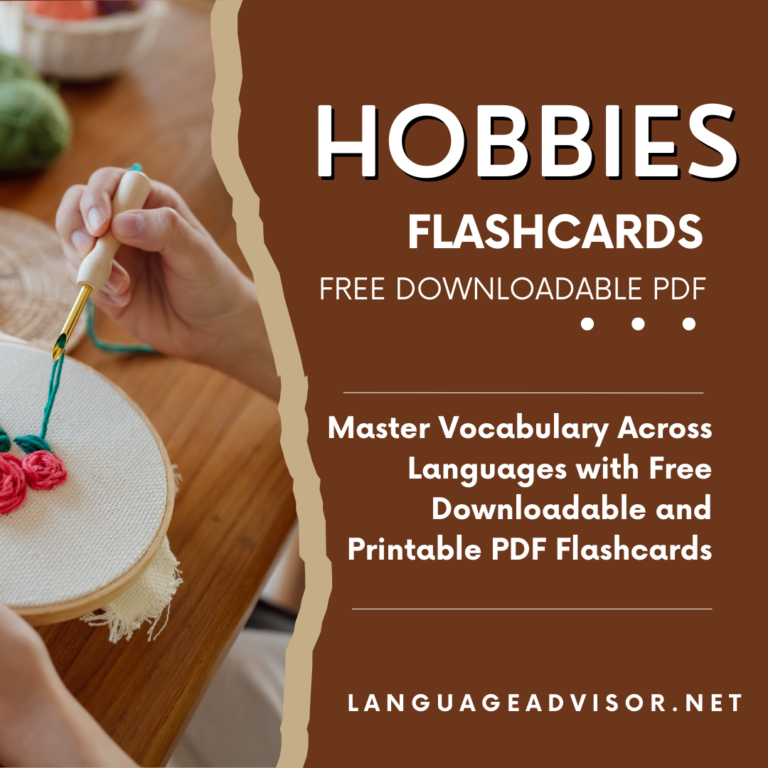 Hobbies – Flashcards