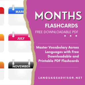 Months – Flashcards