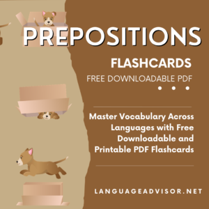 Prepositions – Flashcards