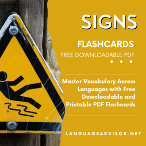Signs – Flashcards