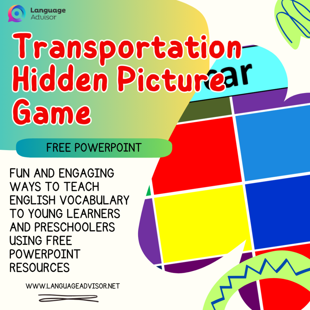 Transportation Hidden Picture Game - Language Advisor