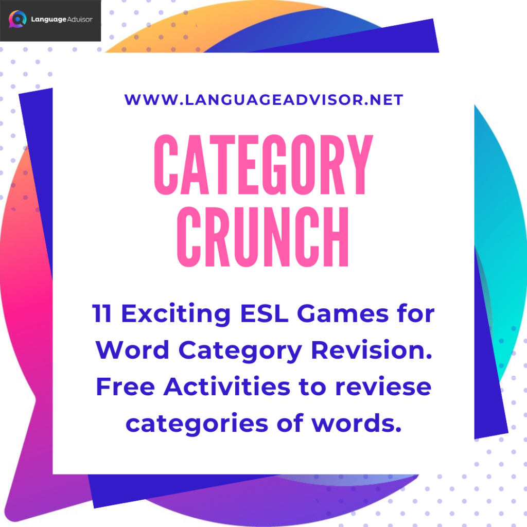 Category Crunch Game - Language Advisor