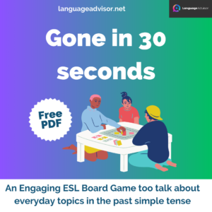 Gone in 30 seconds Board Game