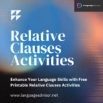 Relative Clauses Activities