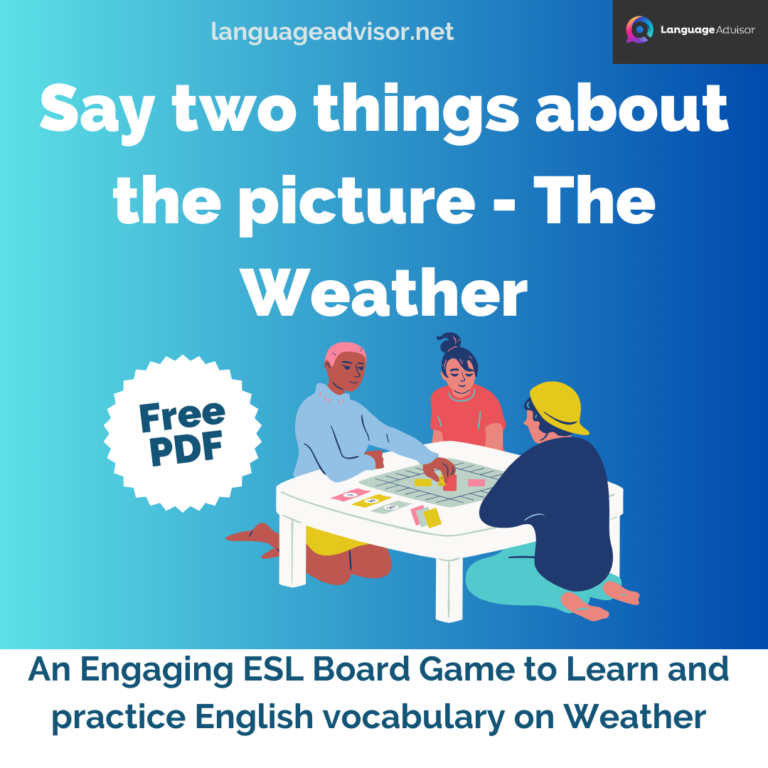 Say two things about the picture – The Weather