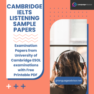 Cambridge IELTS Listening Sample Papers