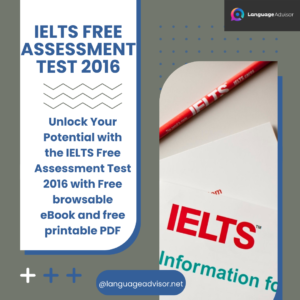 IELTS FREE ASSESSMENT TEST 2016 – eBook