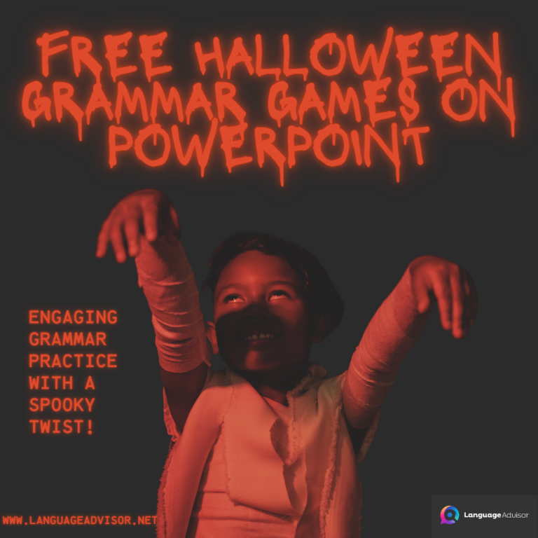 Free Halloween Grammar Games on PowerPoint