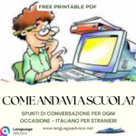 COME ANDAVI A SCUOLA?