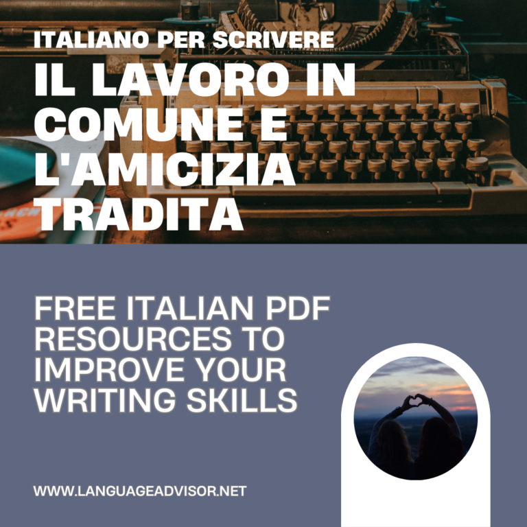 Il lavoro in comune e l'amicizia tradita