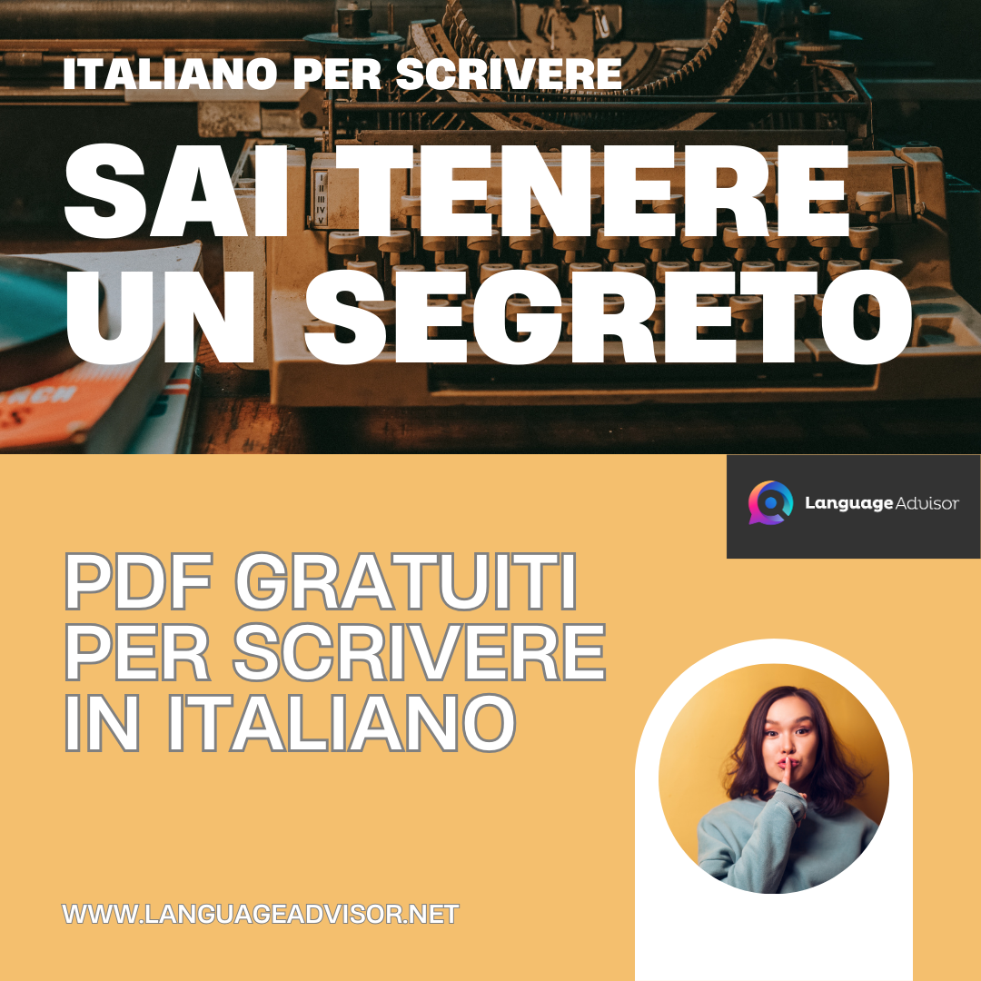 SAI TENERE UN SEGRETO – Italiano per scrivere