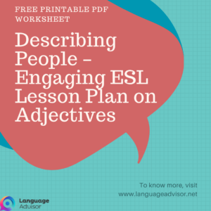 Describing People – Engaging ESL Lesson Plan on Adjectives
