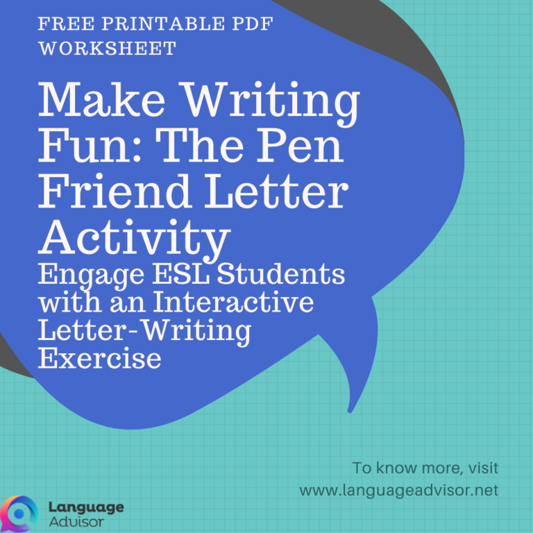 Encouraging students to practice writing in English can sometimes be challenging, but making it interactive and fun can boost their confidence and creativity. One exciting way to do this is through a pen friend letter activity, where students invent a fictional pen pal and write a letter to them. This activity not only enhances writing skills but also encourages students to use their imagination. How to Conduct the Pen Friend Letter Activity Step 1: Introduce the Concept of a Pen Friend Begin by discussing the idea of a pen friend (or pen pal) with the class. Ask students: What would you write if you were introducing yourself to a new pen friend? What kinds of questions would you ask them? What details would you include about yourself? Step 2: Set Up the Activity Divide the class into groups of eight and give each student a copy of the pen friend worksheet. Ask each student to invent a name and age for the person writing the letter. They should write this in the space provided on their worksheet. Step 3: Create the Letter – One Sentence at a Time After writing the name and age, students fold the paper so that their sentence is hidden, leaving only the next sentence visible (starting with “I’ve got…”). They pass their worksheet to the student on their left, who completes the next sentence. Students continue folding the paper and passing it along after each sentence, gradually building a full letter with contributions from different classmates. Step 4: Read the Completed Letters Once all the sentences are written, students open the completed letter they received. This is their new pen friend! If they find words or phrases they do not understand or that seem incorrect, they can ask the person who wrote them for clarification. Step 5: Write a Reply To extend the activity, students can use the same worksheet to write a response to their new pen friend. This helps reinforce grammar, sentence structure, and creativity in a meaningful way. Final Thoughts This pen friend letter activity makes writing fun and interactive while helping students practice self-expression, sentence structure, and vocabulary. It’s a great way to boost confidence in English writing and create a lively classroom experience!