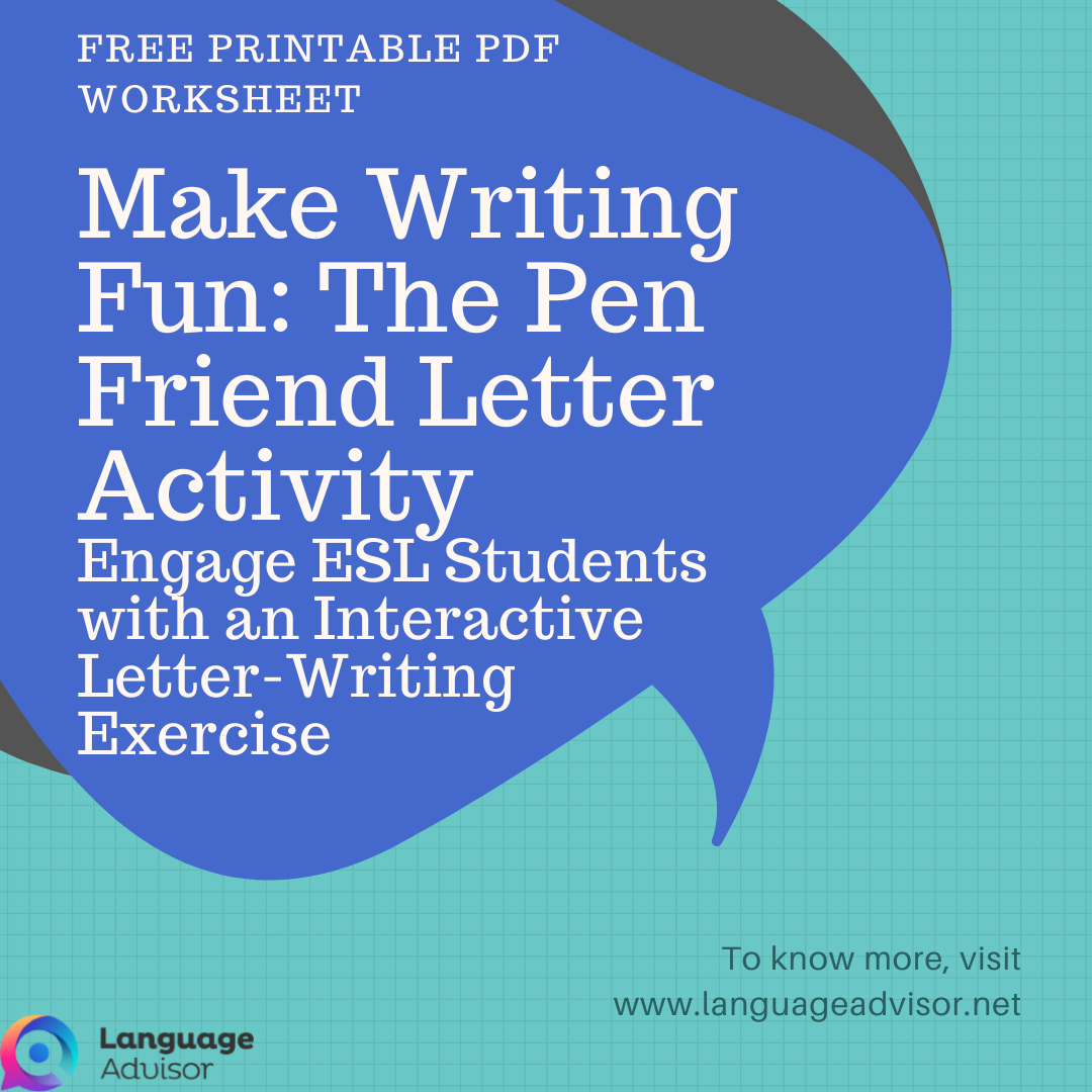 Make Writing Fun: The Pen Friend Letter Activity
