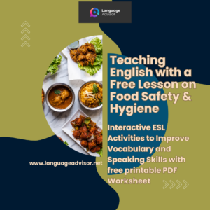Teaching English with a Free Lesson on Food Safety & Hygiene
