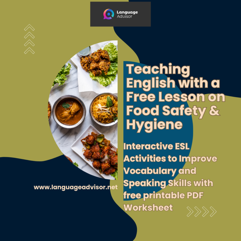 Teaching English with a Free Lesson on Food Safety & Hygiene