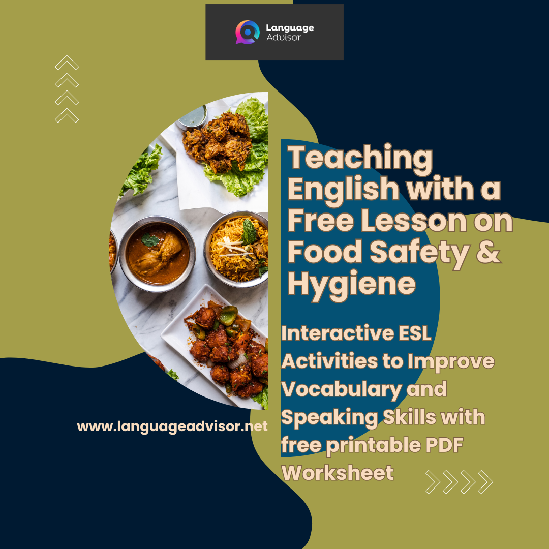 Teaching English with a Free Lesson on Food Safety & Hygiene