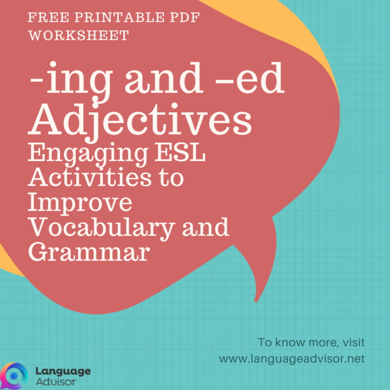 -ing and –ed Adjectives