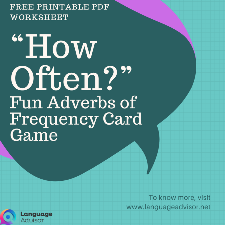 Use this printable ESL game to make learning adverbs of frequency fun and effective for your students!