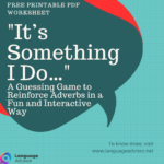 "It’s Something I Do…"