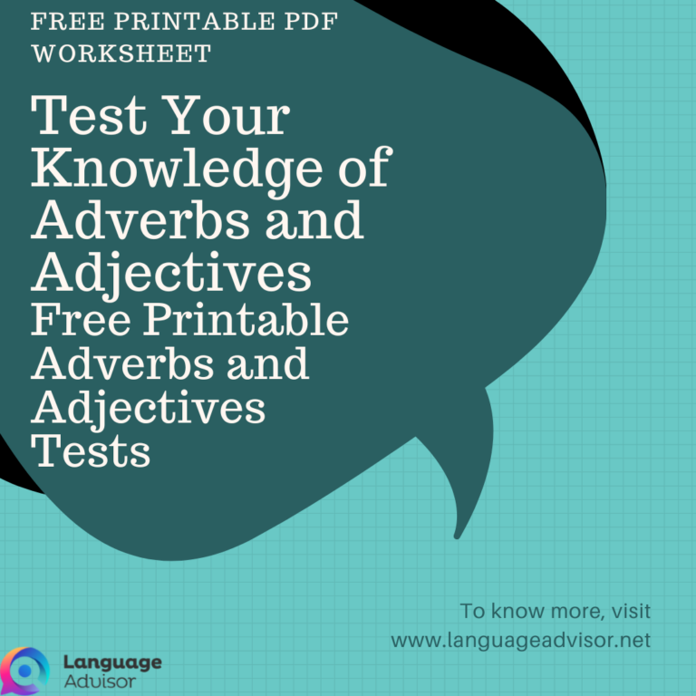 Test Your Knowledge of Adverbs and Adjectives. Free Printable Adverbs and Adjectives Tests – Download 3 Multiple-Choice PDFs – Free Printable PDFs