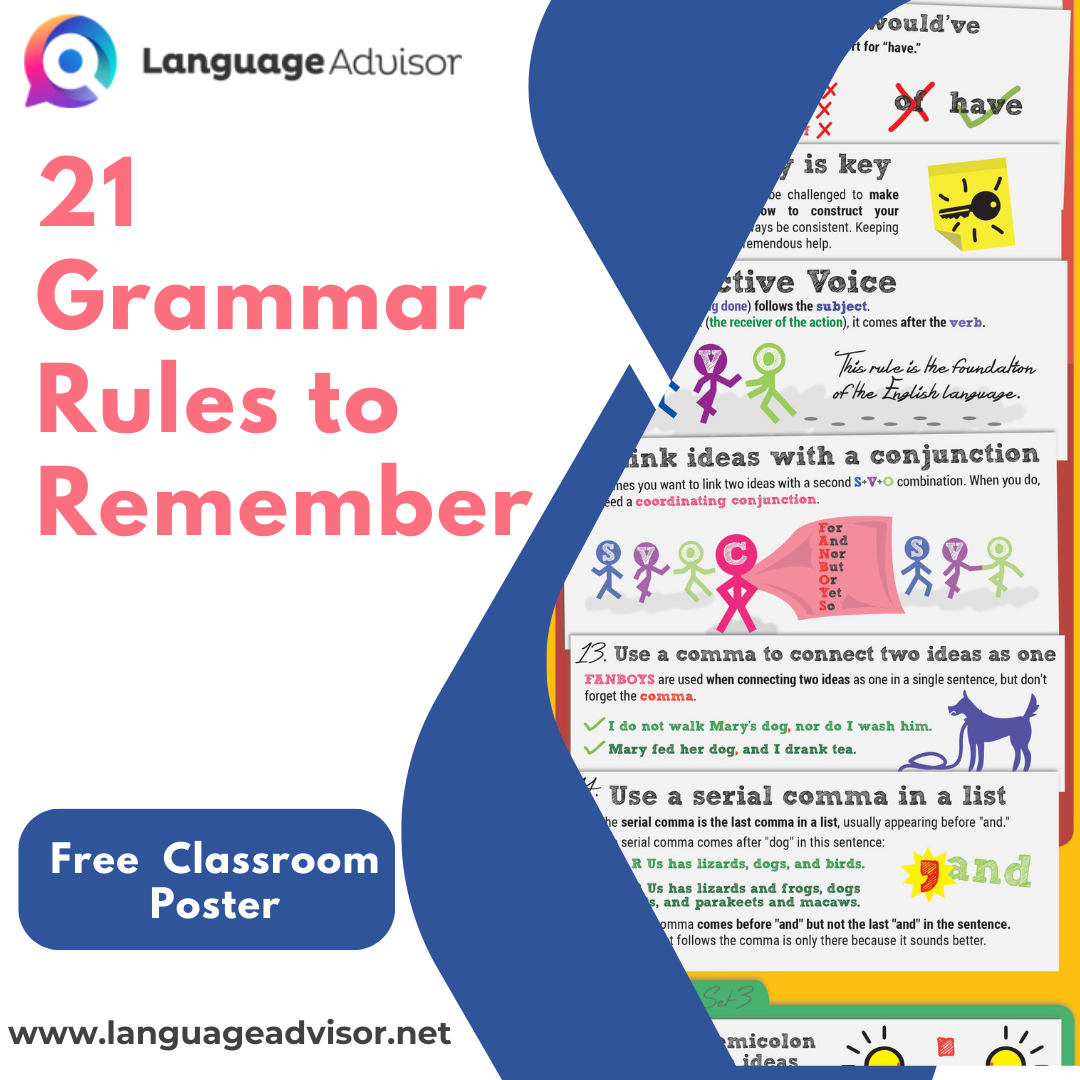 21 Grammar Rules to Remember