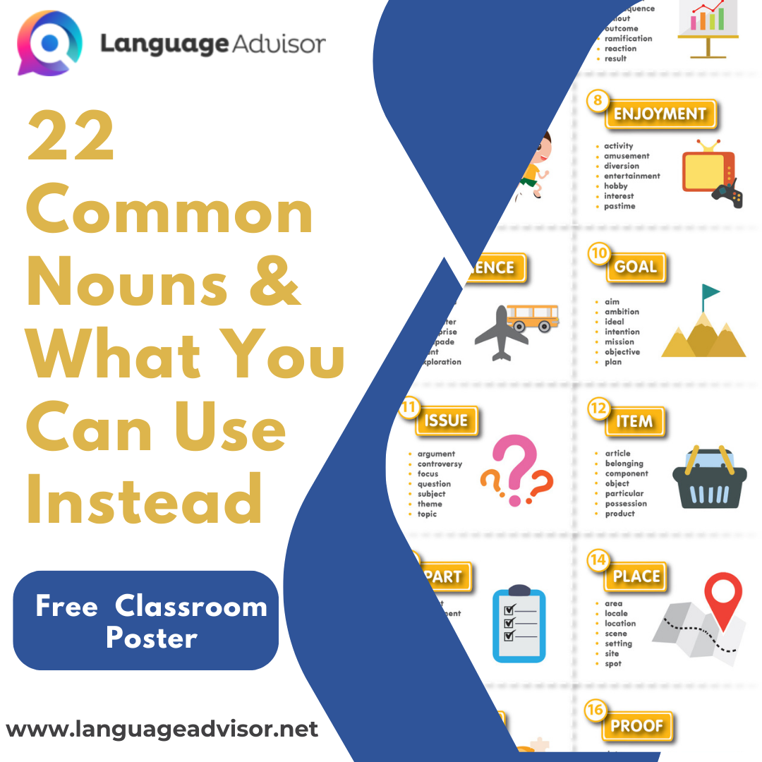 22 Common Nouns & What You Can Use Instead