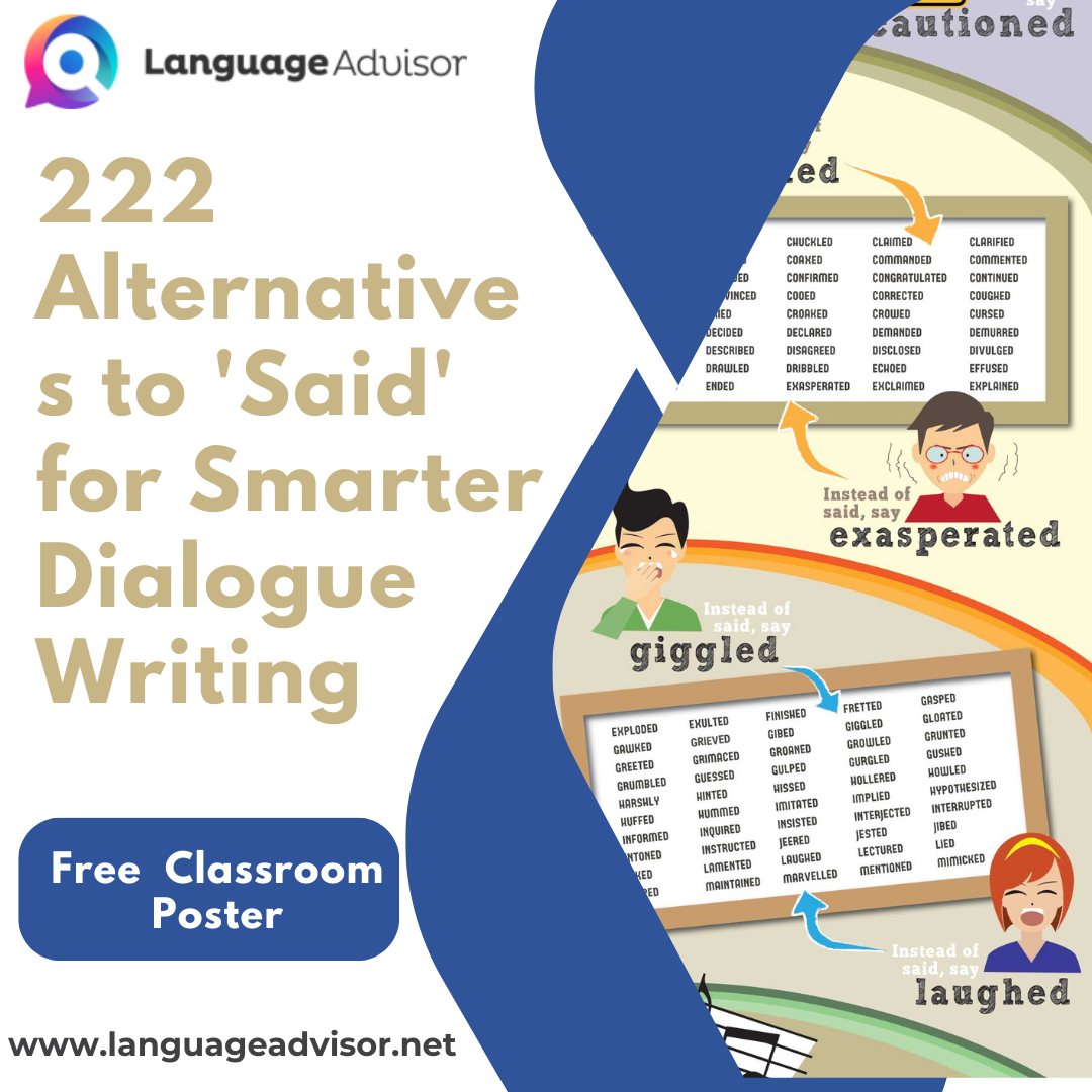 222 Alternatives to 'Said' for Smarter Dialogue Writing