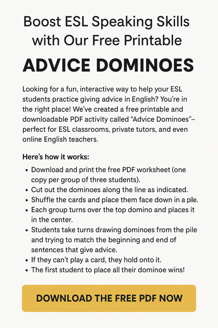 Advice Dominoes