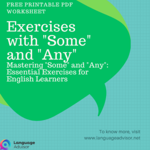 Exercises with "Some" and "Any"