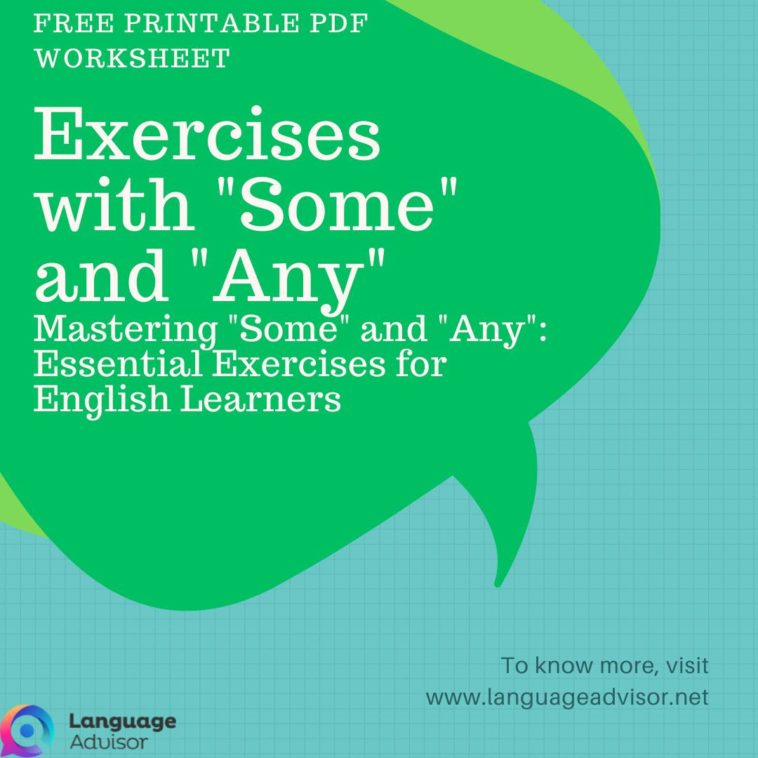 Exercises with "Some" and "Any"