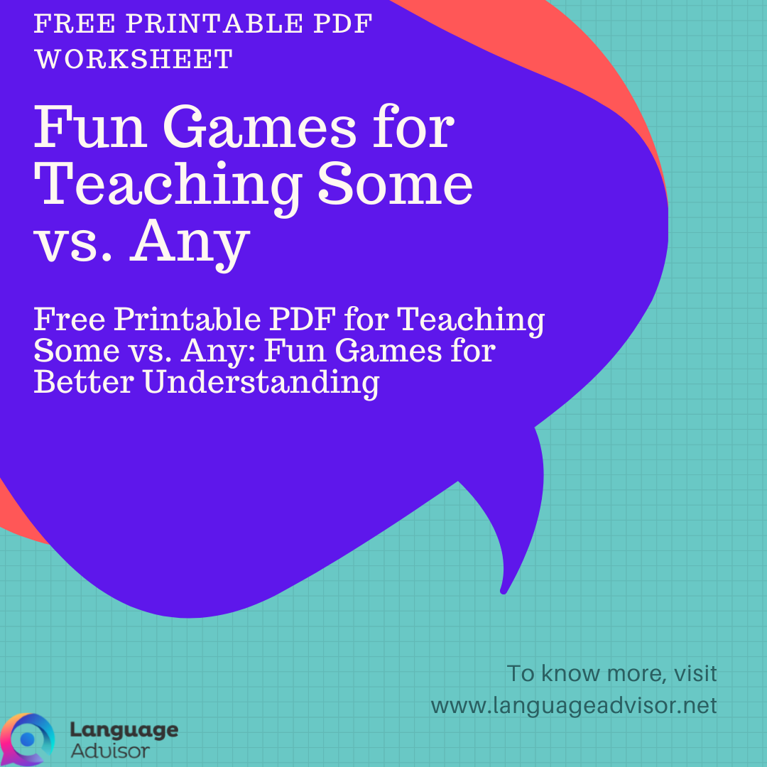 Fun Games for Teaching Some vs. Any