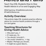 Giving Advice for Aches and Pains