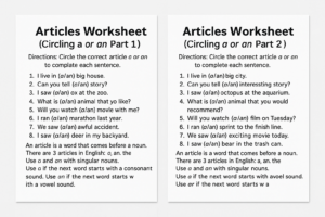 Mastering A and An