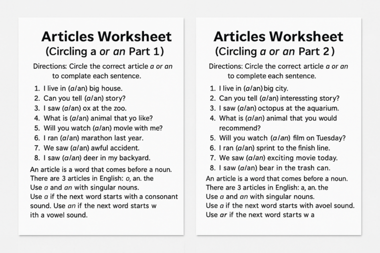 Mastering A and An