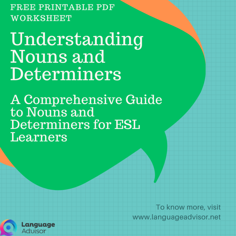 Understanding Nouns and Determiners