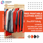 Free Printable Clothes Bingo Game