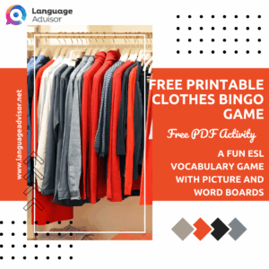 Free Printable Clothes Bingo Game